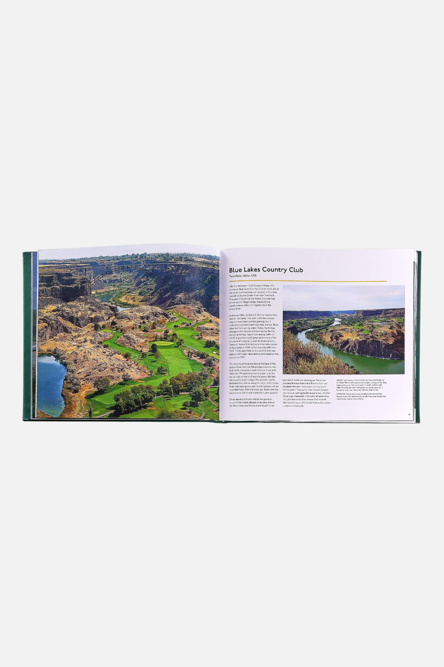 Remarkable Golf Courses Print Book – side view