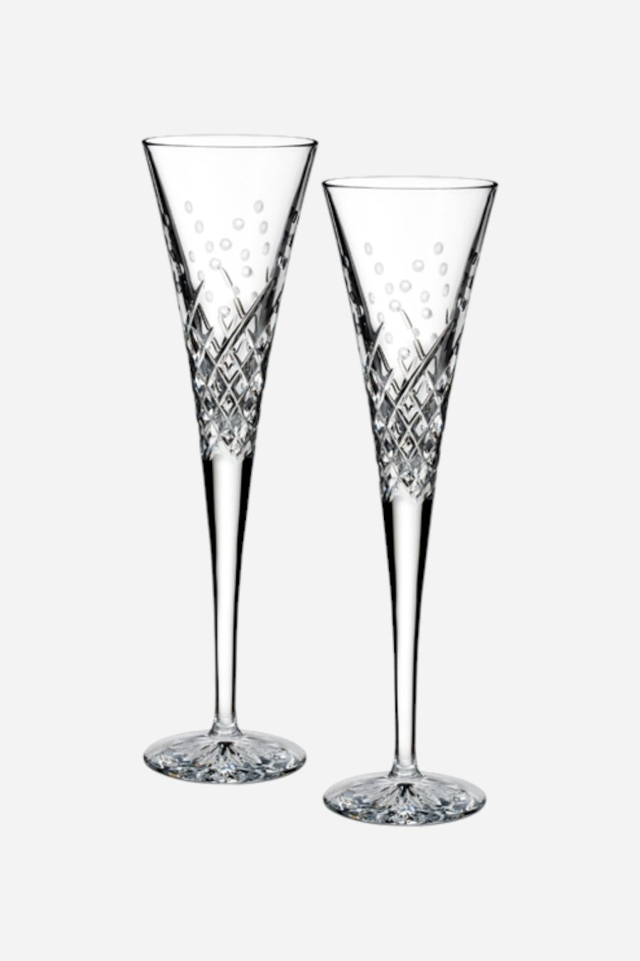 Waterford Wishes Happy Celebrations Toasting Flute, Set of 2