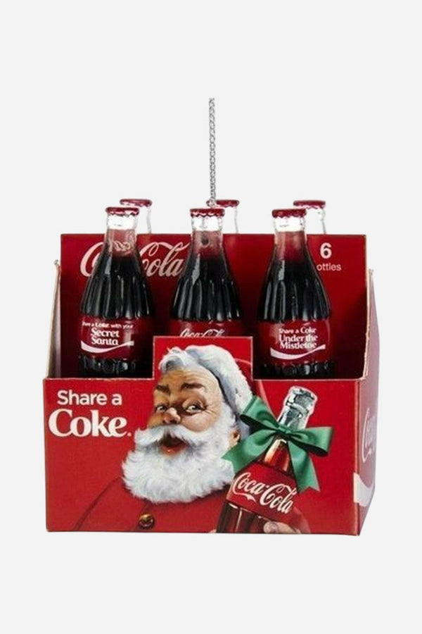Retro Coca-Cola Six-Pack Ornament
