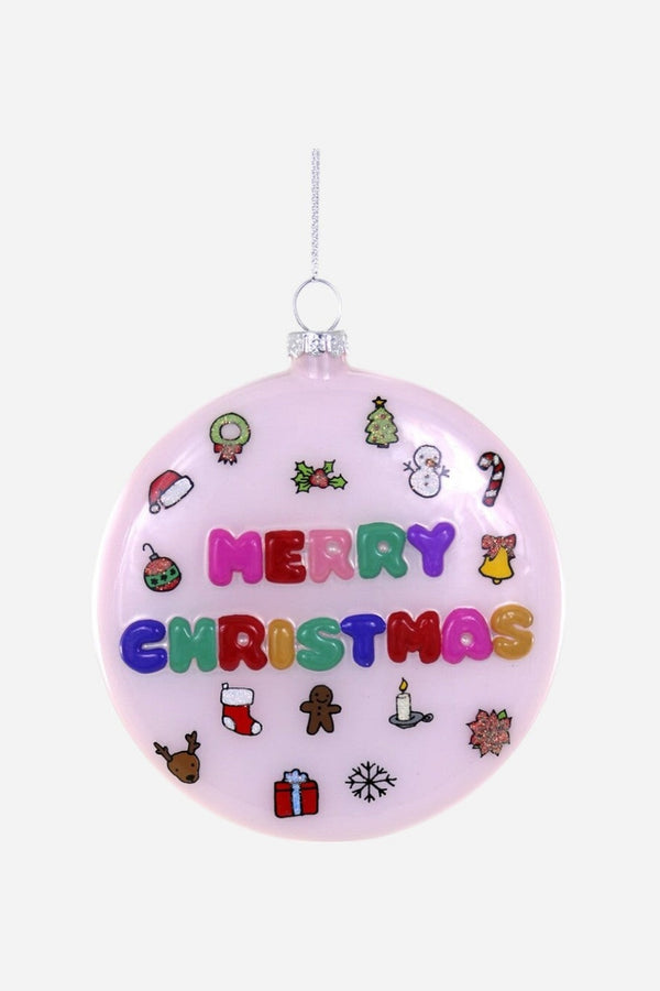 Retro Merry Christmas Ornament