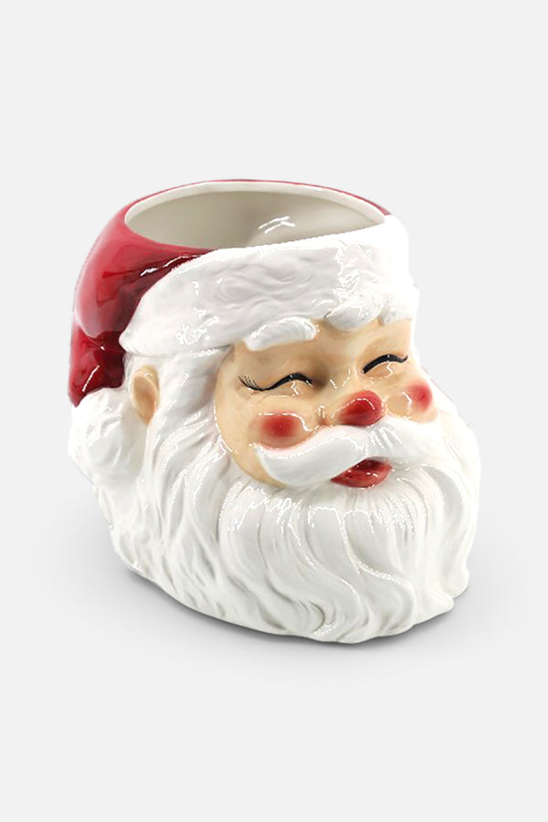 Retro Santa Head Vase