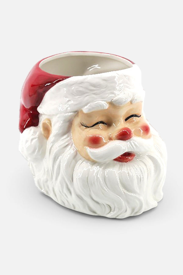 Retro Santa Head Vase