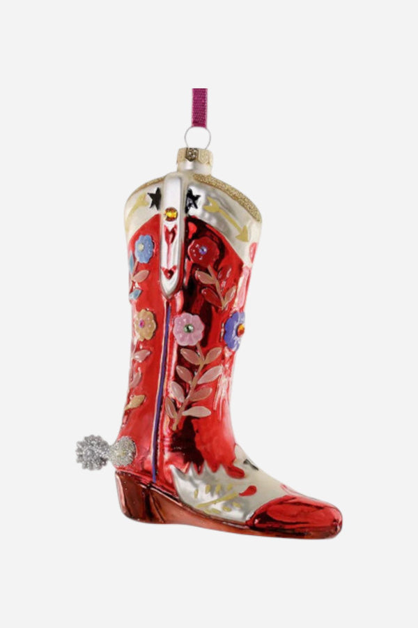 Rhinestone Cowboy Boot Red