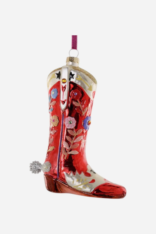 Rhinestone Cowboy Boot Red