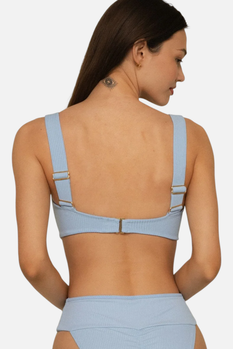 Montce Women's Rib Hayden Bikini Top in Peri