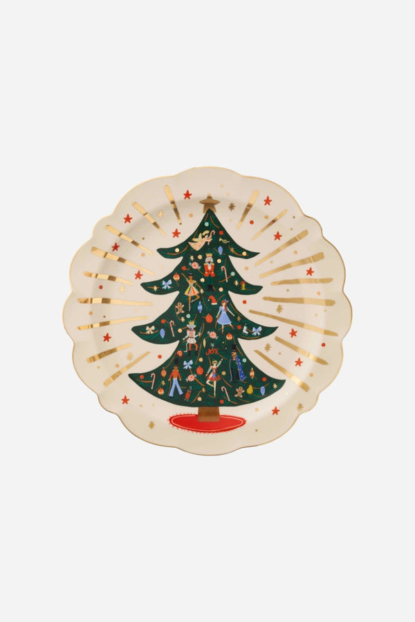 Rifle Paper Co. Nutcracker Round Porcelain Serving Platter