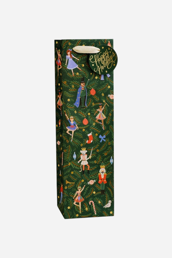 Rifle Paper Co. Nutcracker Wine Gift Bag