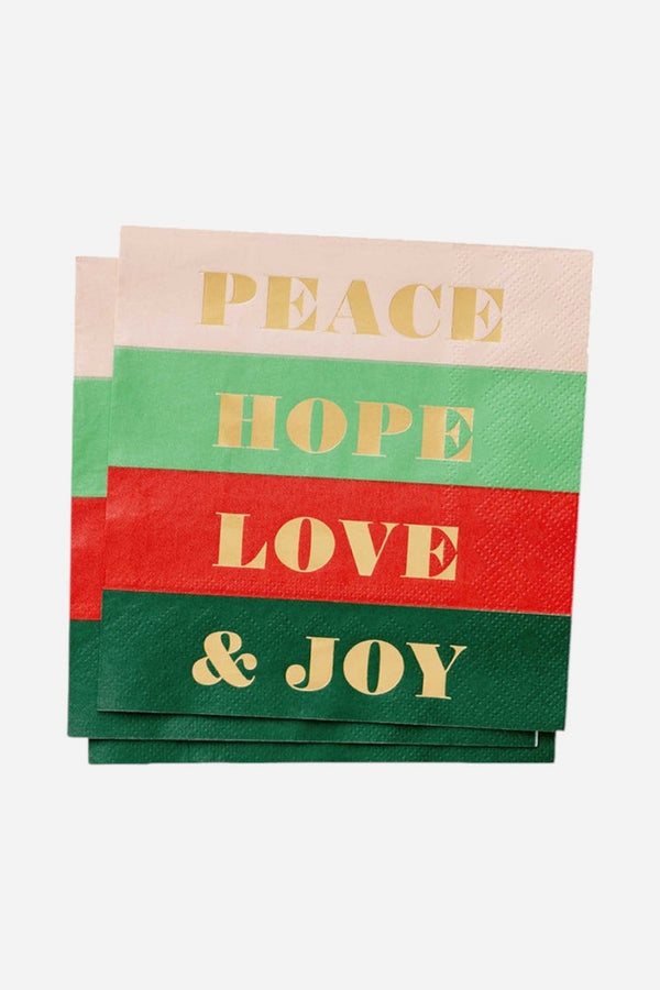 Rifle Paper Co. Peace & Joy Cocktail Napkins