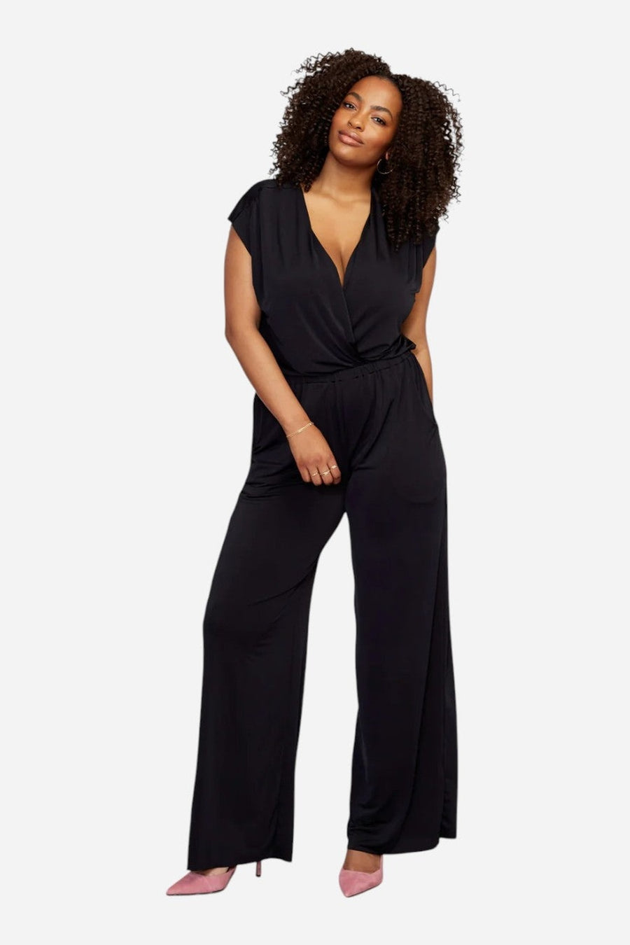 Ripley Rader Black Jumpsuit - Classic – on model