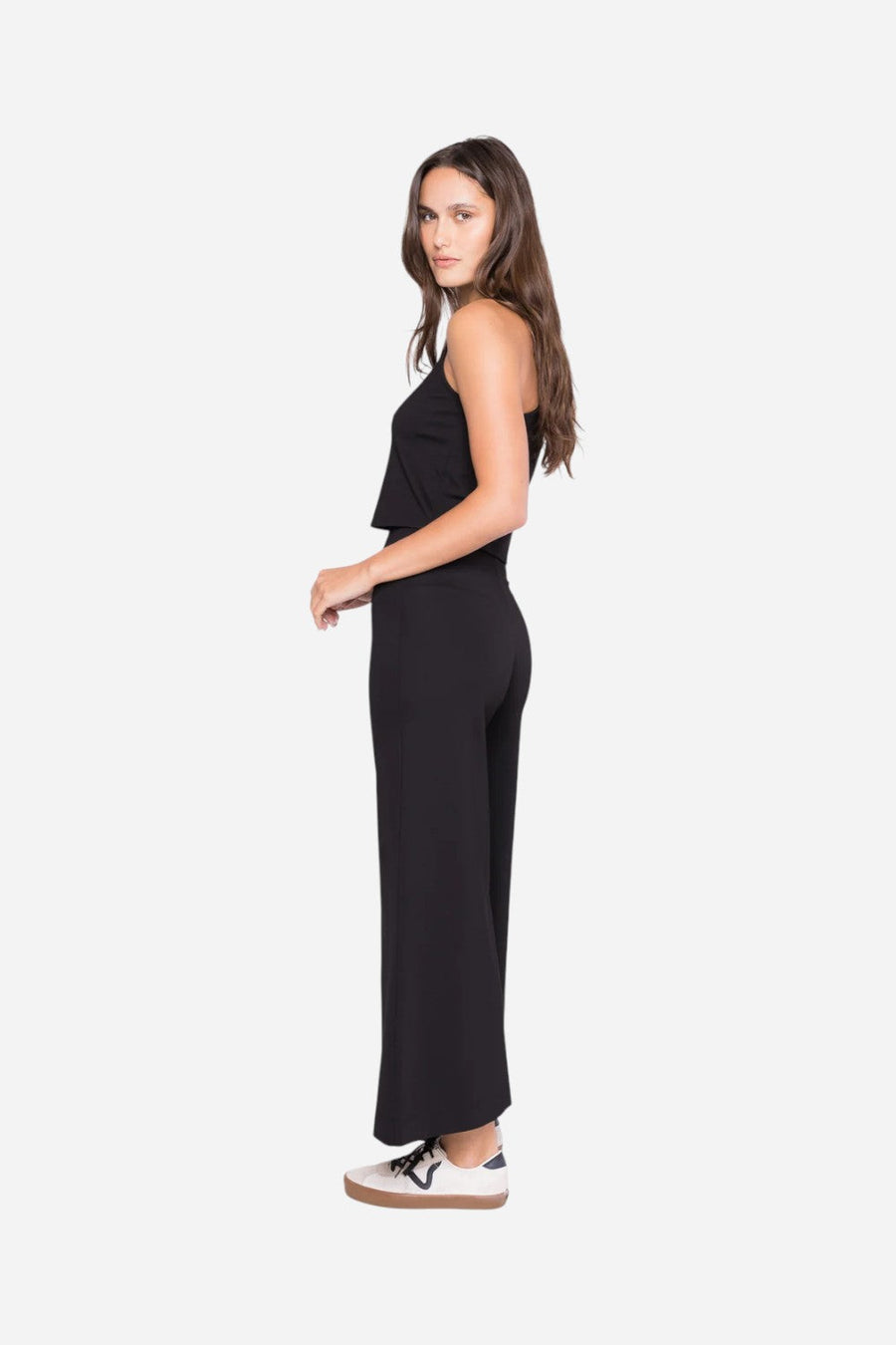 Ripley Rader Black Ponte Knit Tank Top – back view