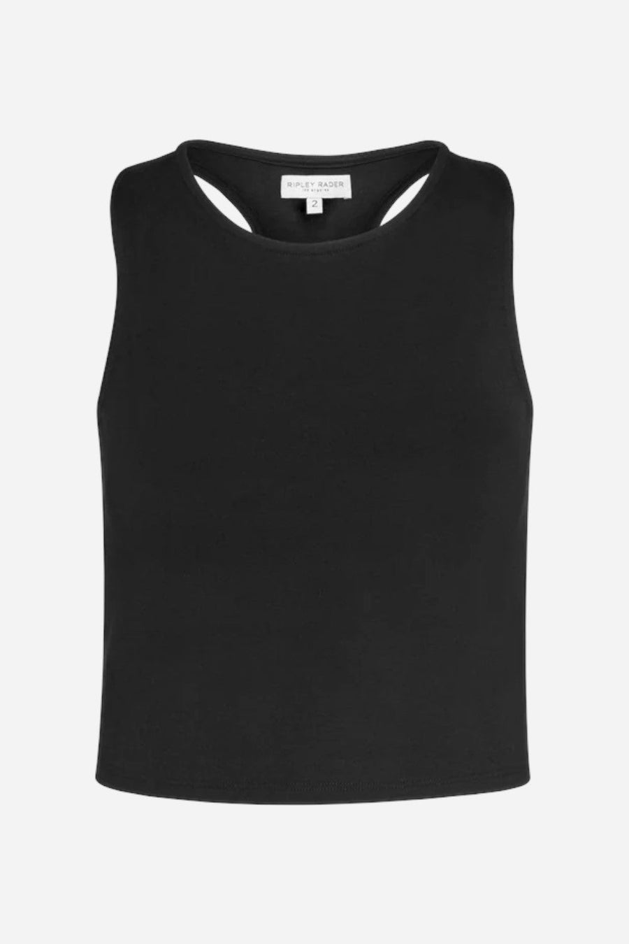 Ripley Rader Black Ponte Knit Tank Top – detail