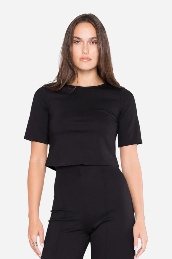 Ripley Rader Black Ponte Short Sleeve Top