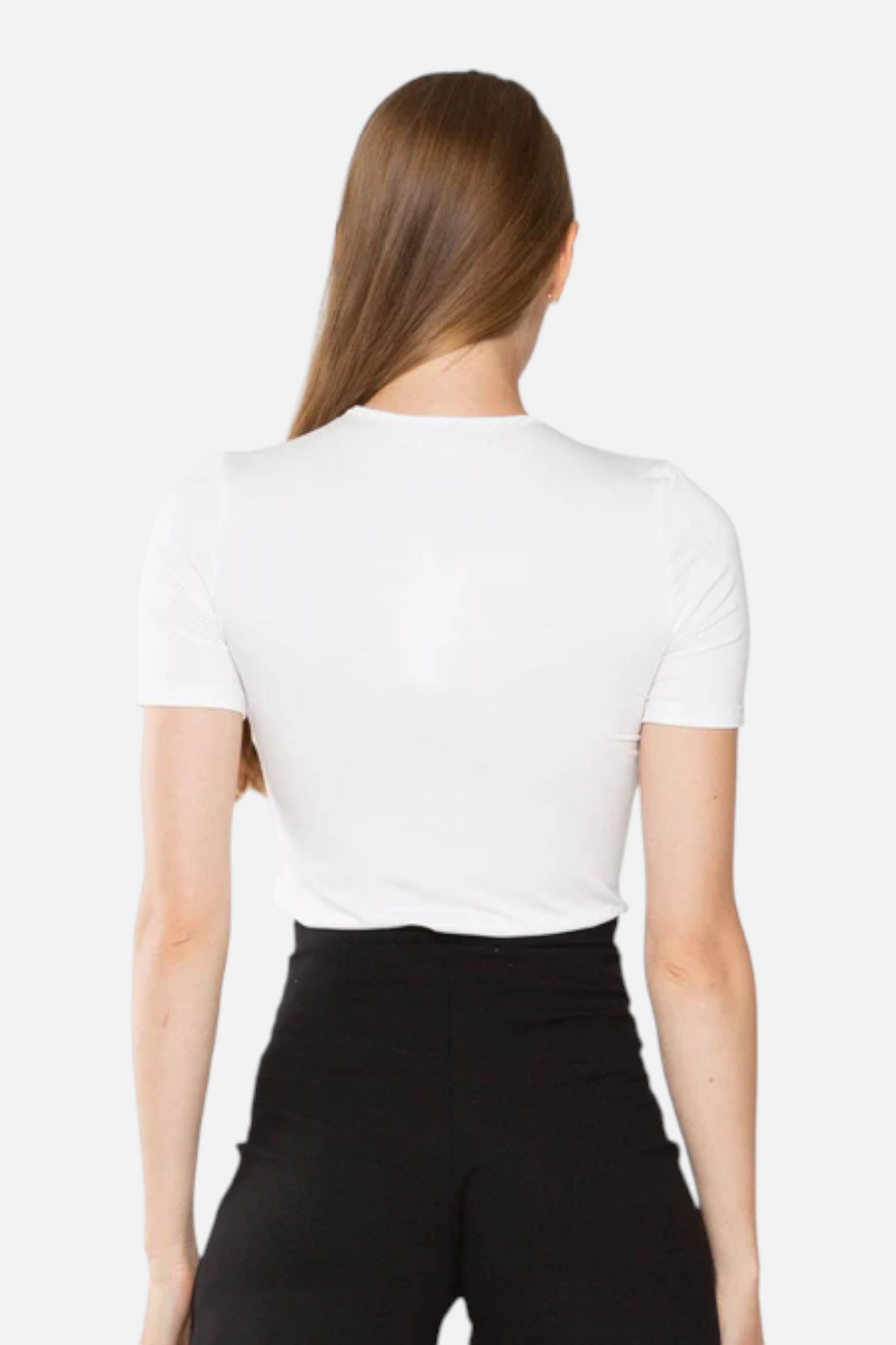 Ripley Rader Fitted T-Shirt in White – back view