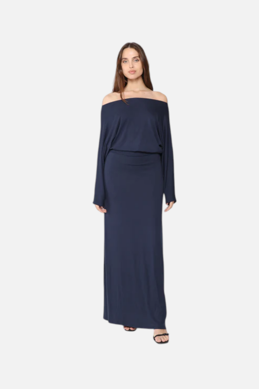 Ripley Rader Jersey Cool Girl Dress in Navy – back view