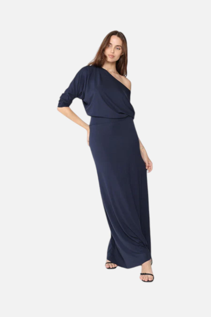 Ripley Rader Jersey Cool Girl Dress in Navy – front view