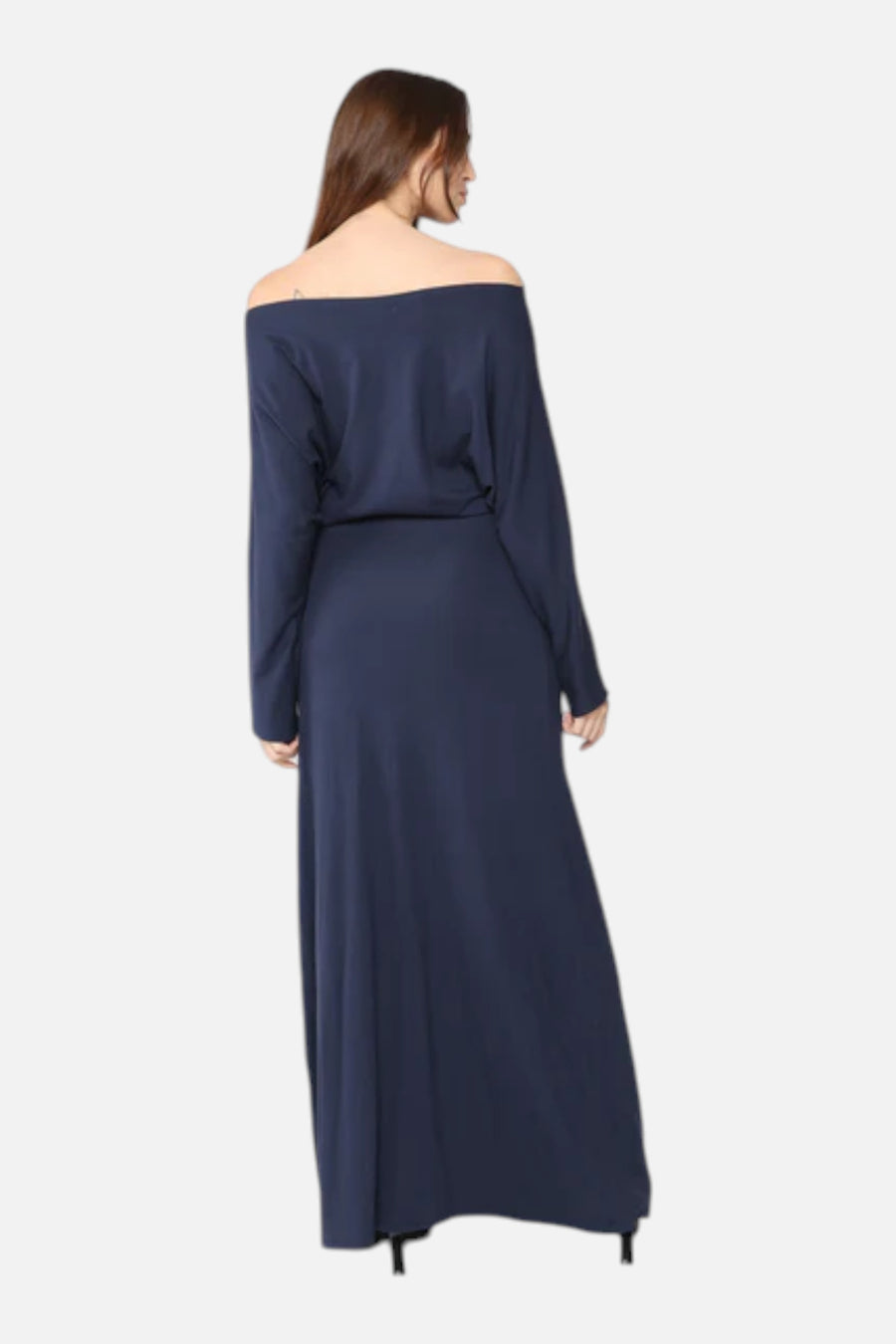 Ripley Rader Jersey Cool Girl Dress in Navy – on model