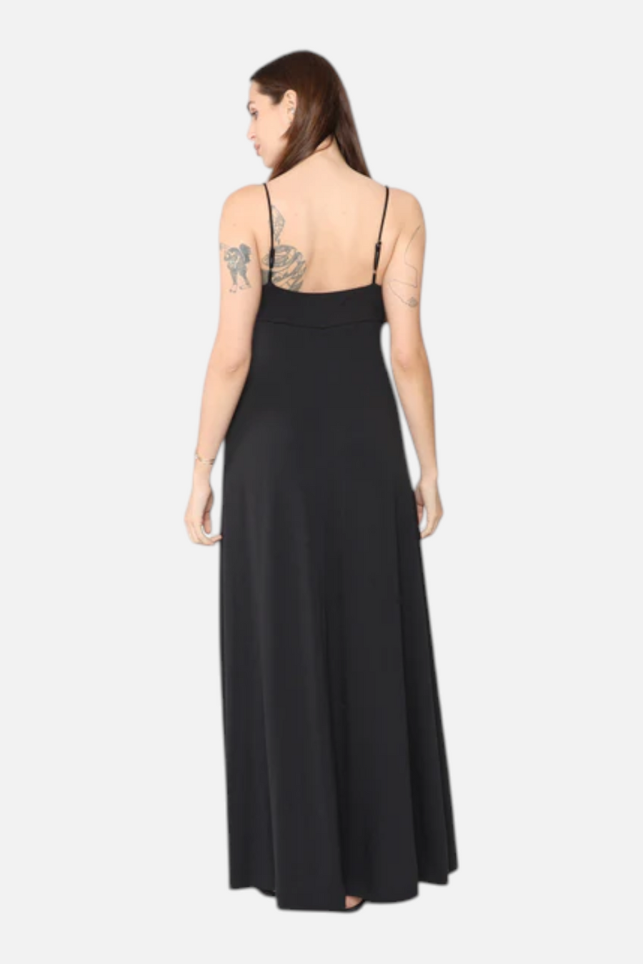 Ripley Rader Jersey Trinity Dress in Black – back view