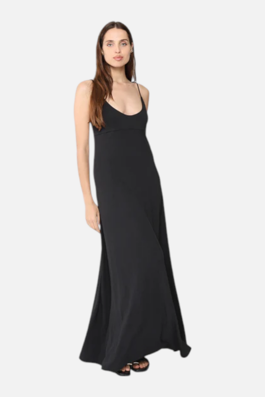 Ripley Rader Jersey Trinity Dress in Black – front view
