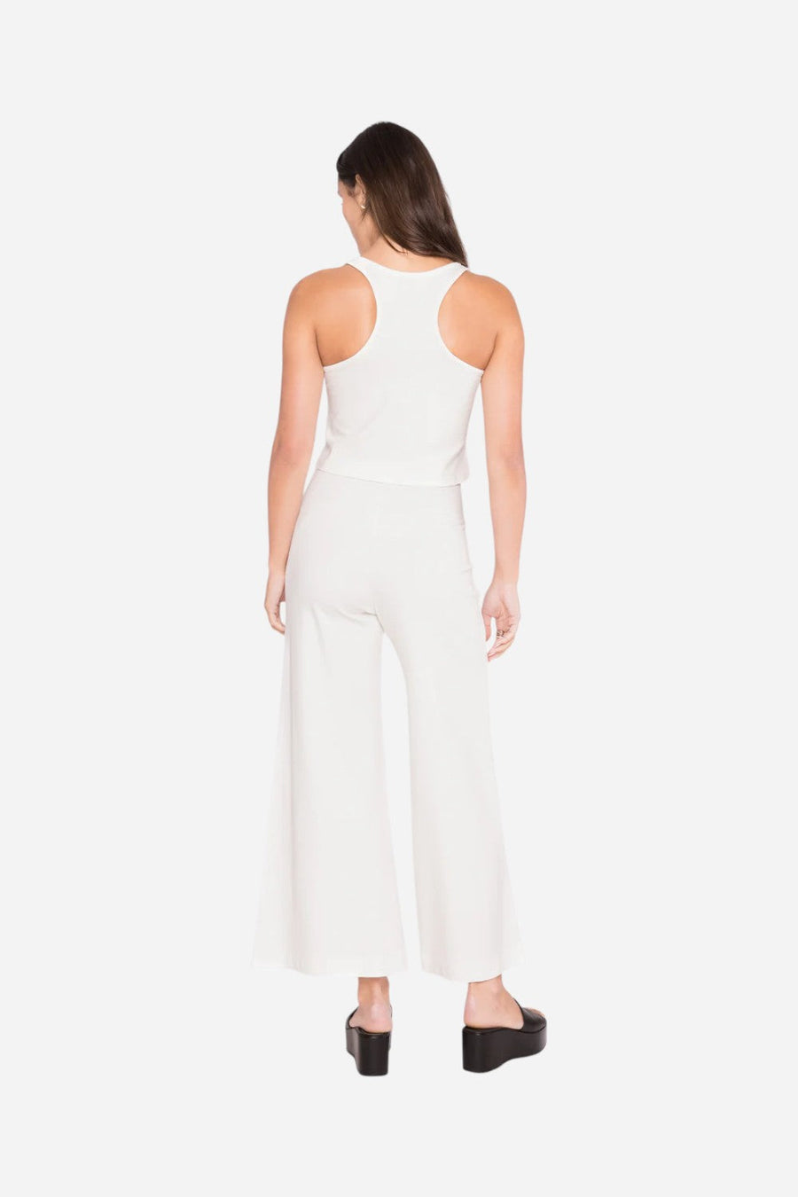 Ripley Rader Off-White Ponte Knit Tank Top – back view