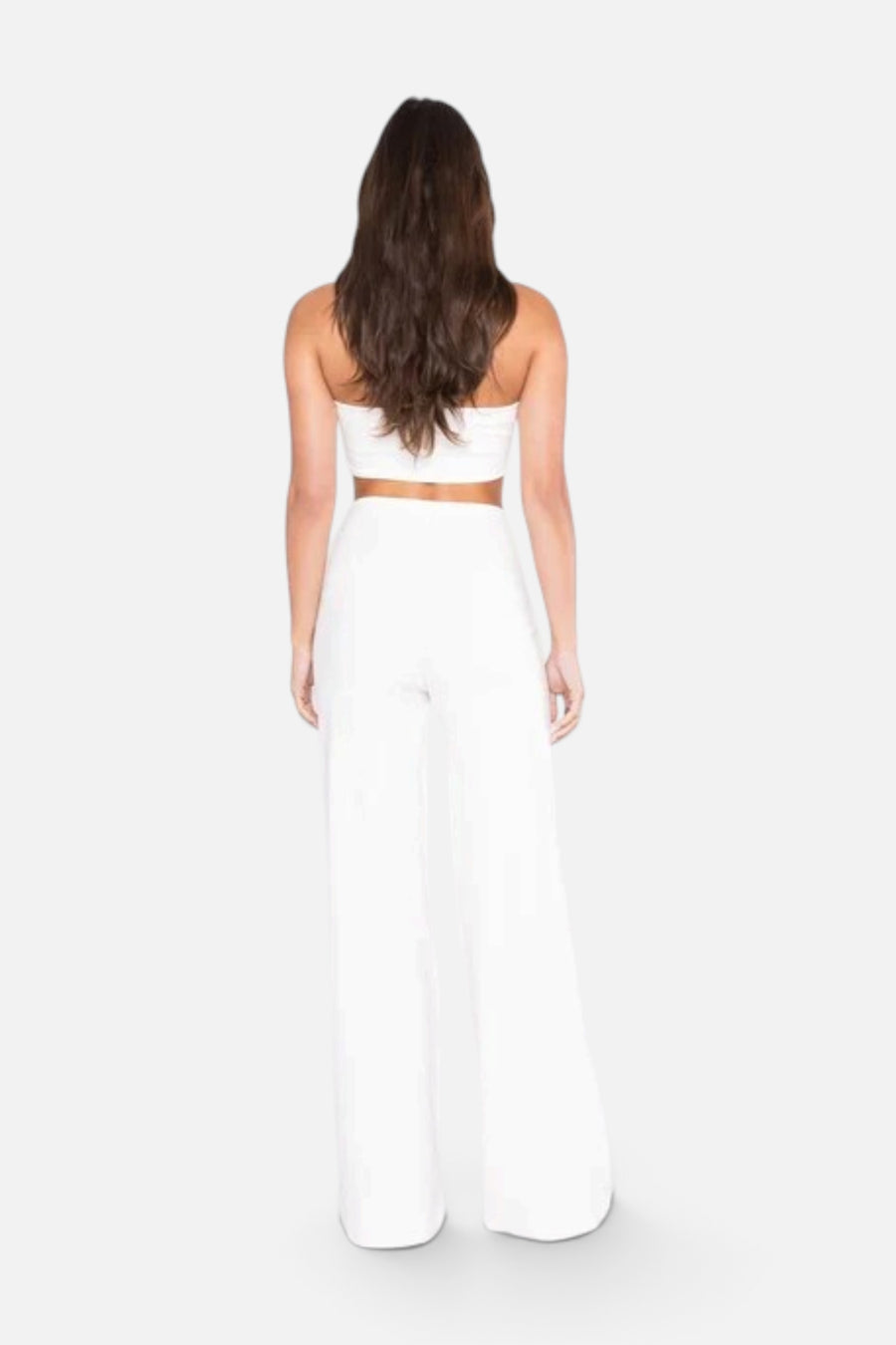 Ripley Rader Ponte Knit Bandeau Top in Off White – side view