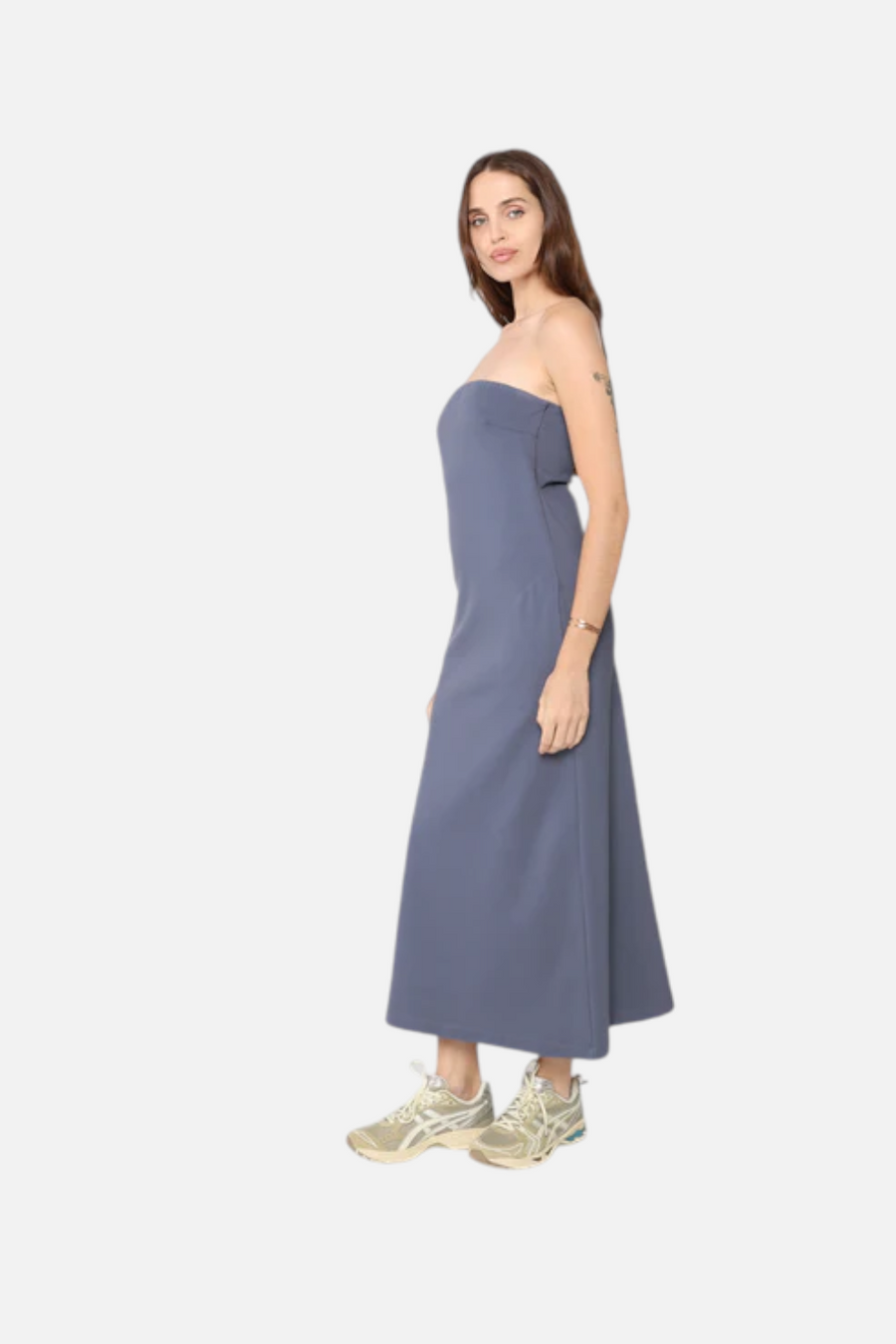 Ripley Rader Ponte Knit Perfect Dress in Sea Blue – back view