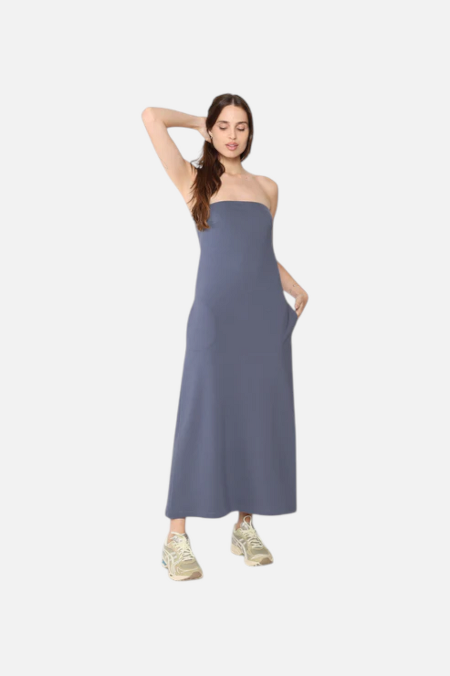 Ripley Rader Ponte Knit Perfect Dress in Sea Blue – side view
