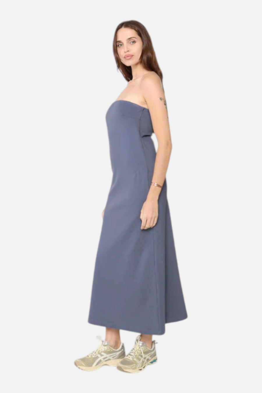 Ripley Rader Ponte Knit Perfect Dress in Sea Blue – on model