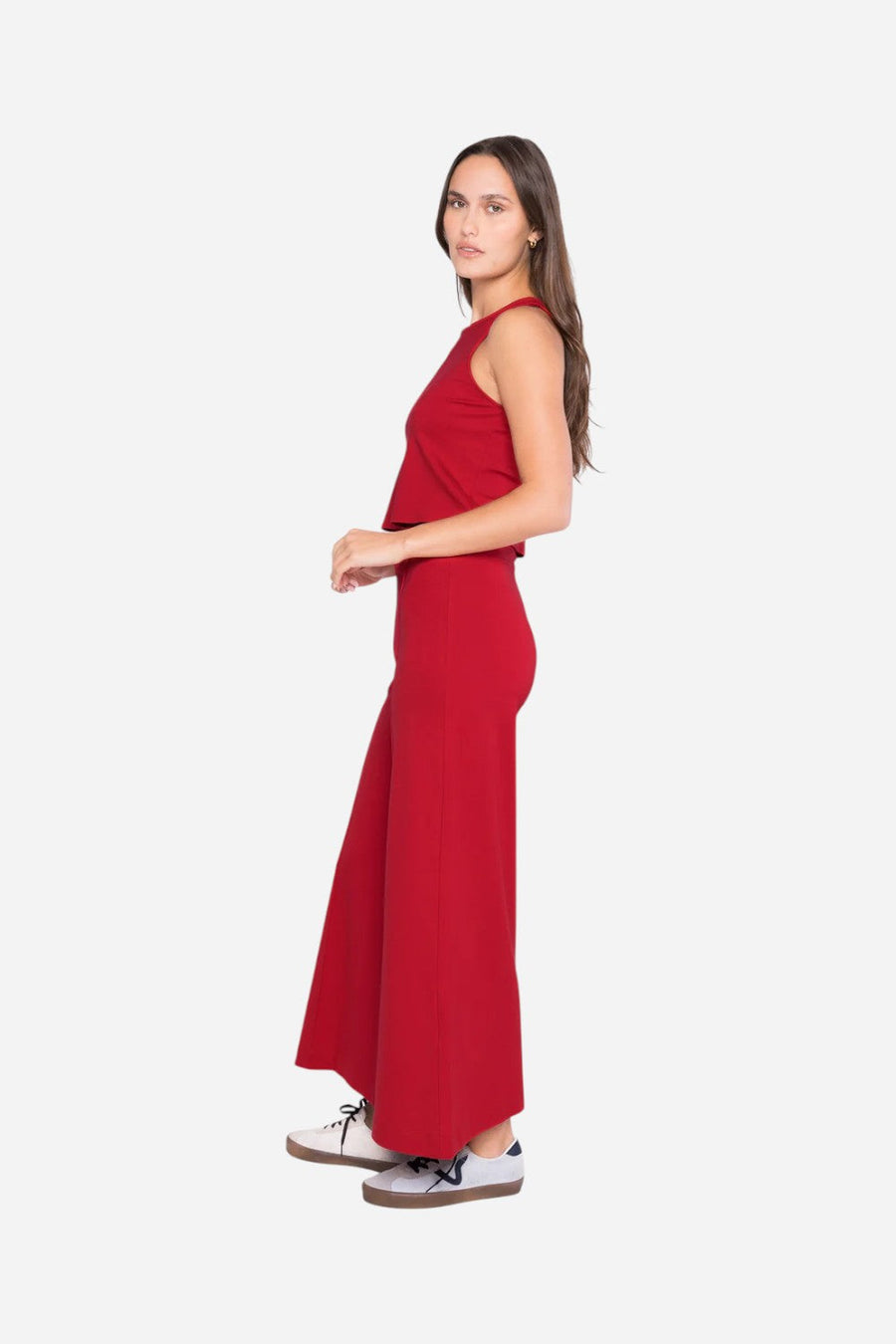 Ripley Rader Red Ponte Knit Tank Top – back view