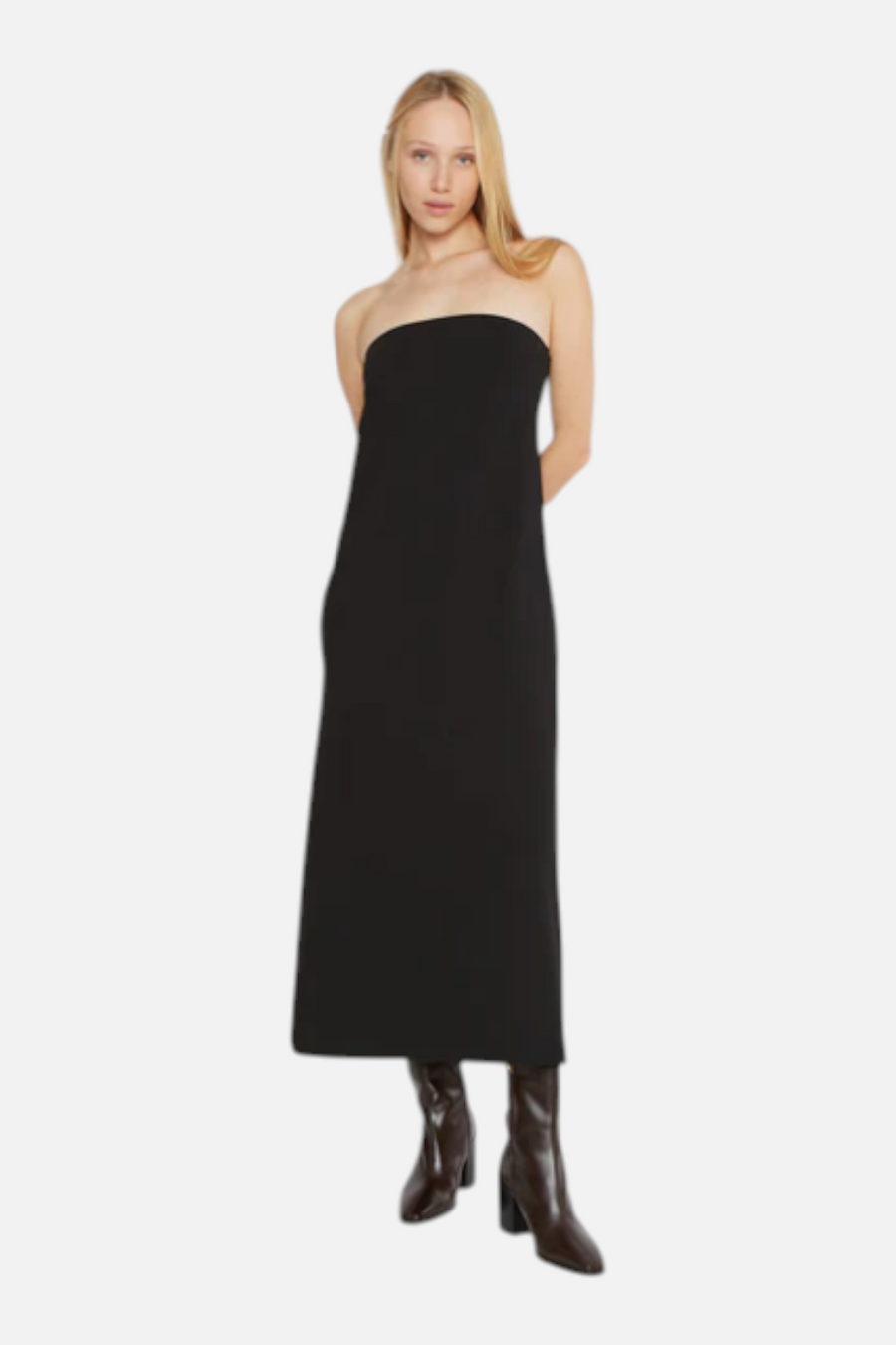 Ripley Rader Women's Black Ponte Knit Perfect Dress – back view