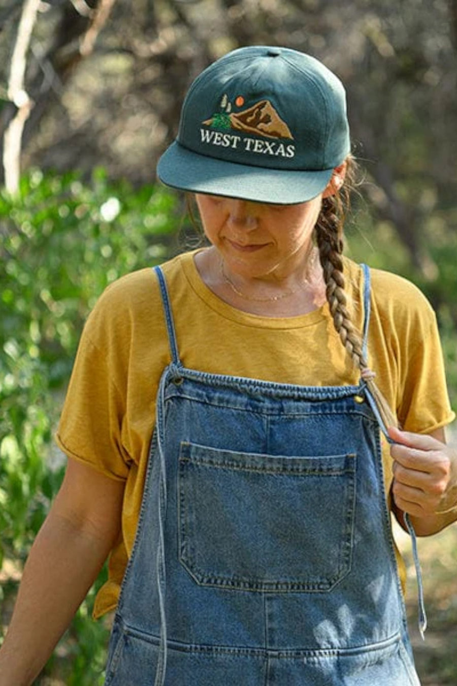 River Road Clothing West Texas Snapback Cap – back view