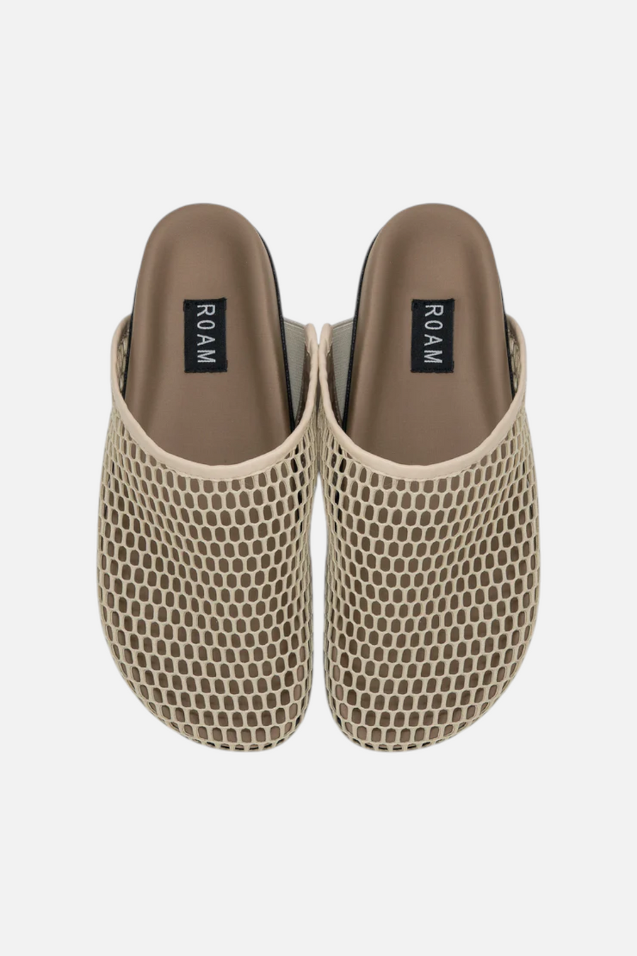 Roam Mesh Clog in Cream – back view