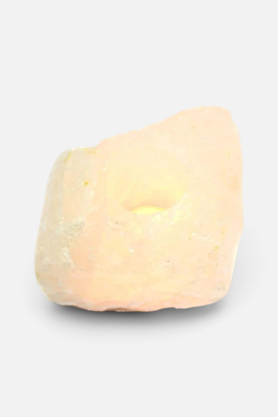 Rock Paradise Crystal Quartz Candle Holder – front view