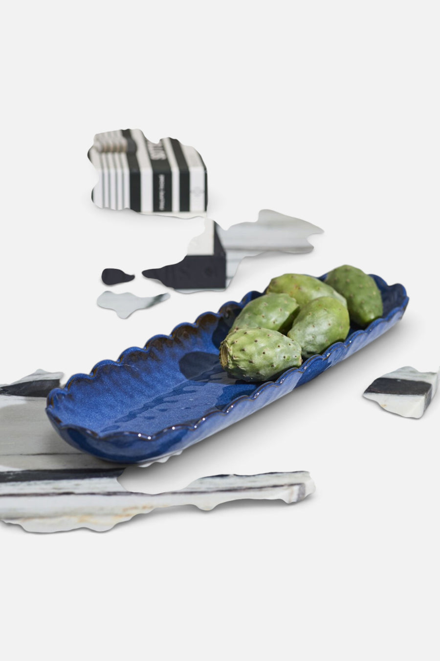 Rodrigue Tray in Blue – flat lay