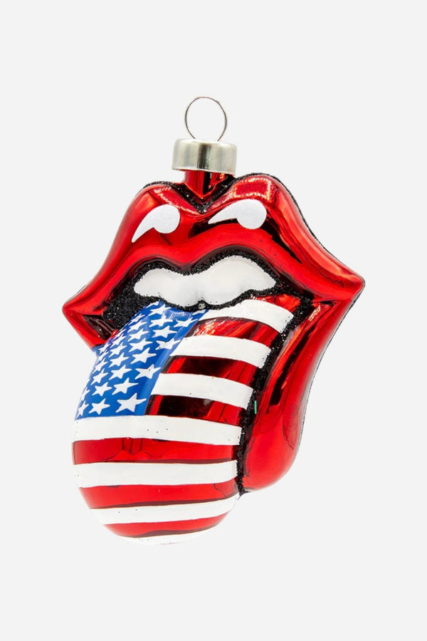 Rolling Stones American Flag Tongue Ornament