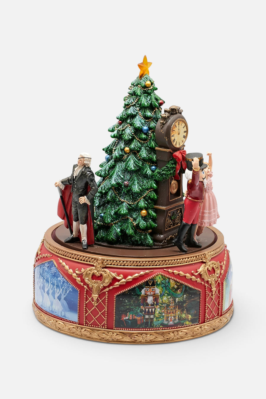 Roman Lighted Musical Nutcracker Ballet Scene – back view