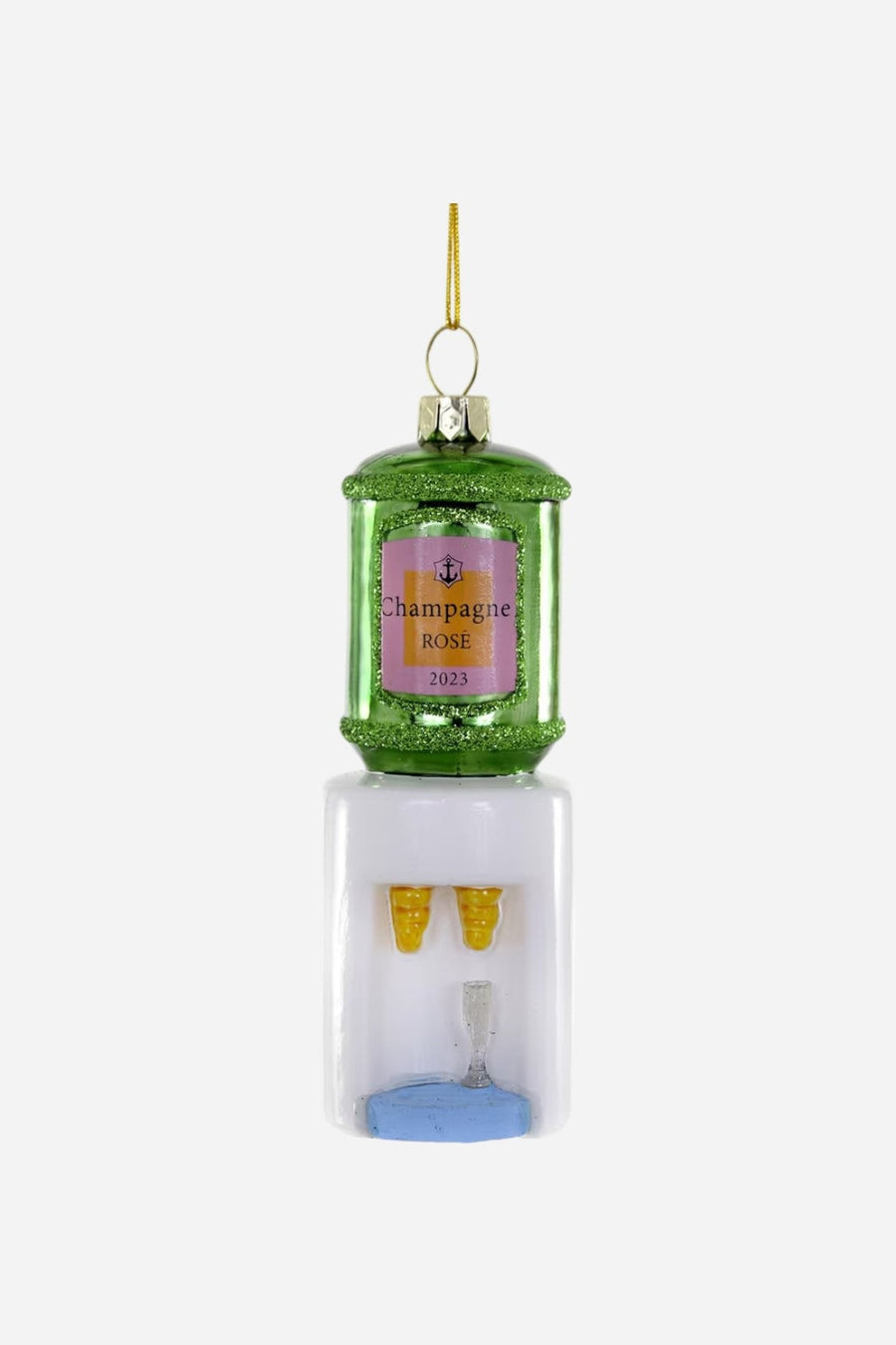 Rosé Cooler Ornament – front view
