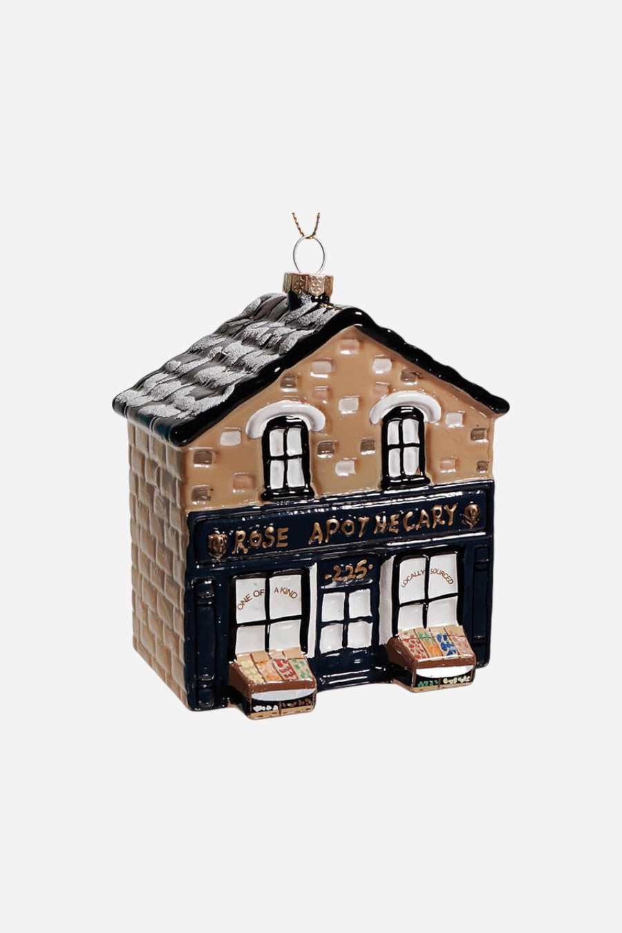Rose Apothecary Ornament – front view
