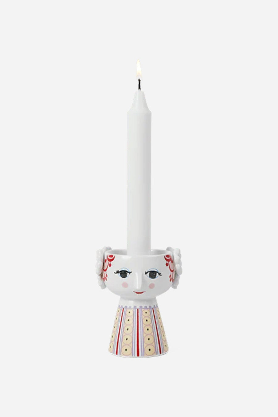 Rosendahl Bjørn Wiinblad Eva Candle Holder in Lavender – back view