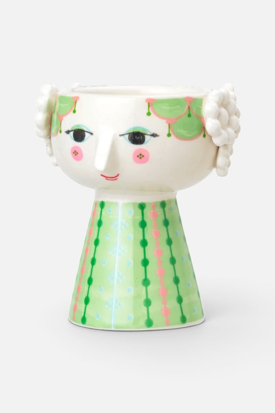Rosendahl Eva Candle Holder in Light Green – back view