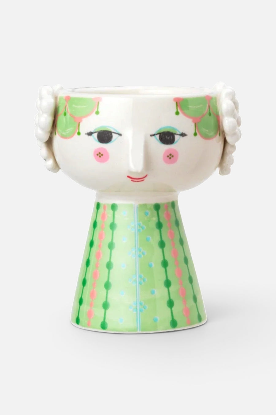 Rosendahl Eva Candle Holder in Light Green – front view