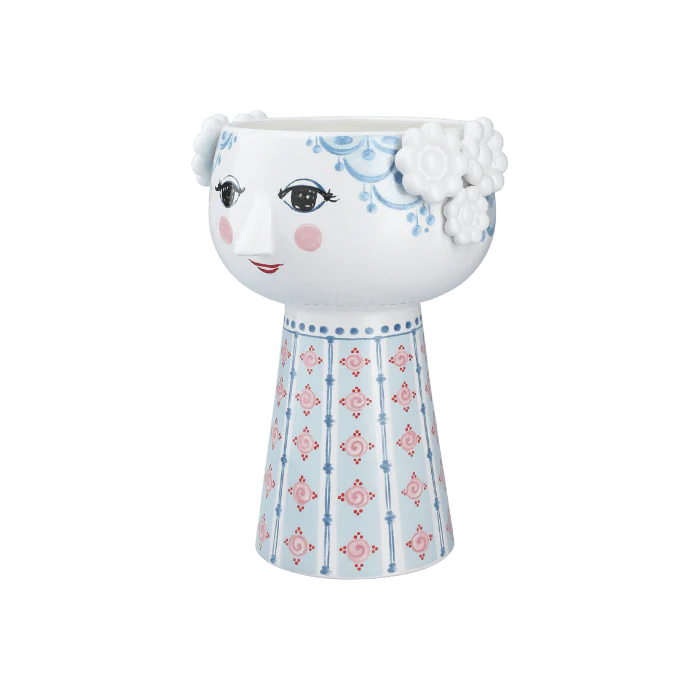 Rosendahl Eva Vase in Light Blue – back view
