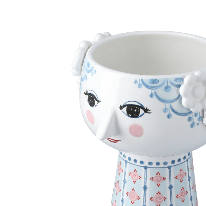 Rosendahl Eva Vase in Light Blue – side view