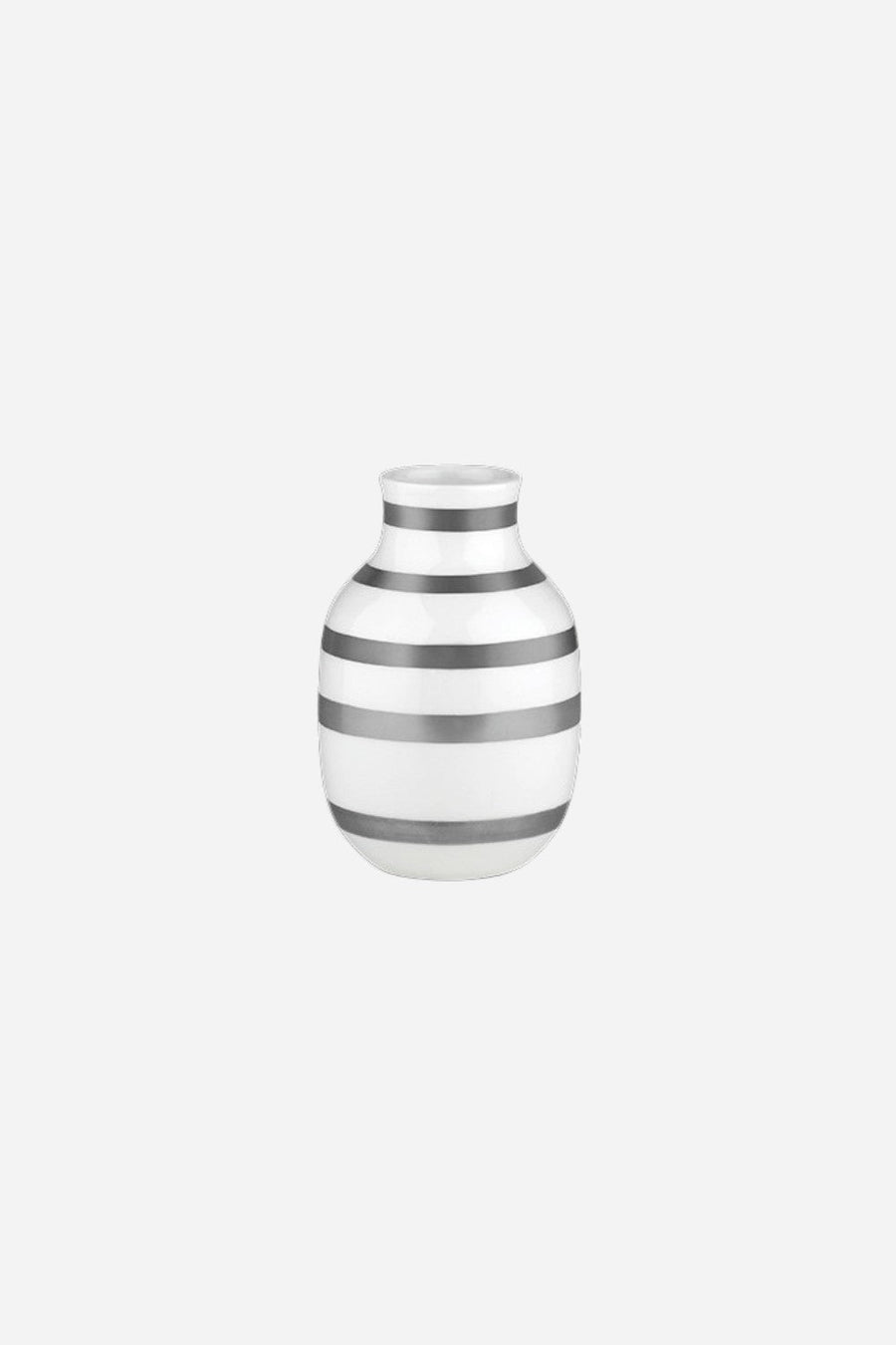 Rosendahl Kähler Omaggio Vase in Silver – front view