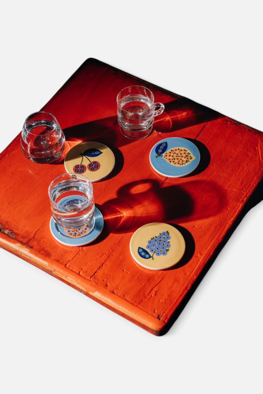 Rosenthal Home Flower Farm Coasters, Set of 4 – back view