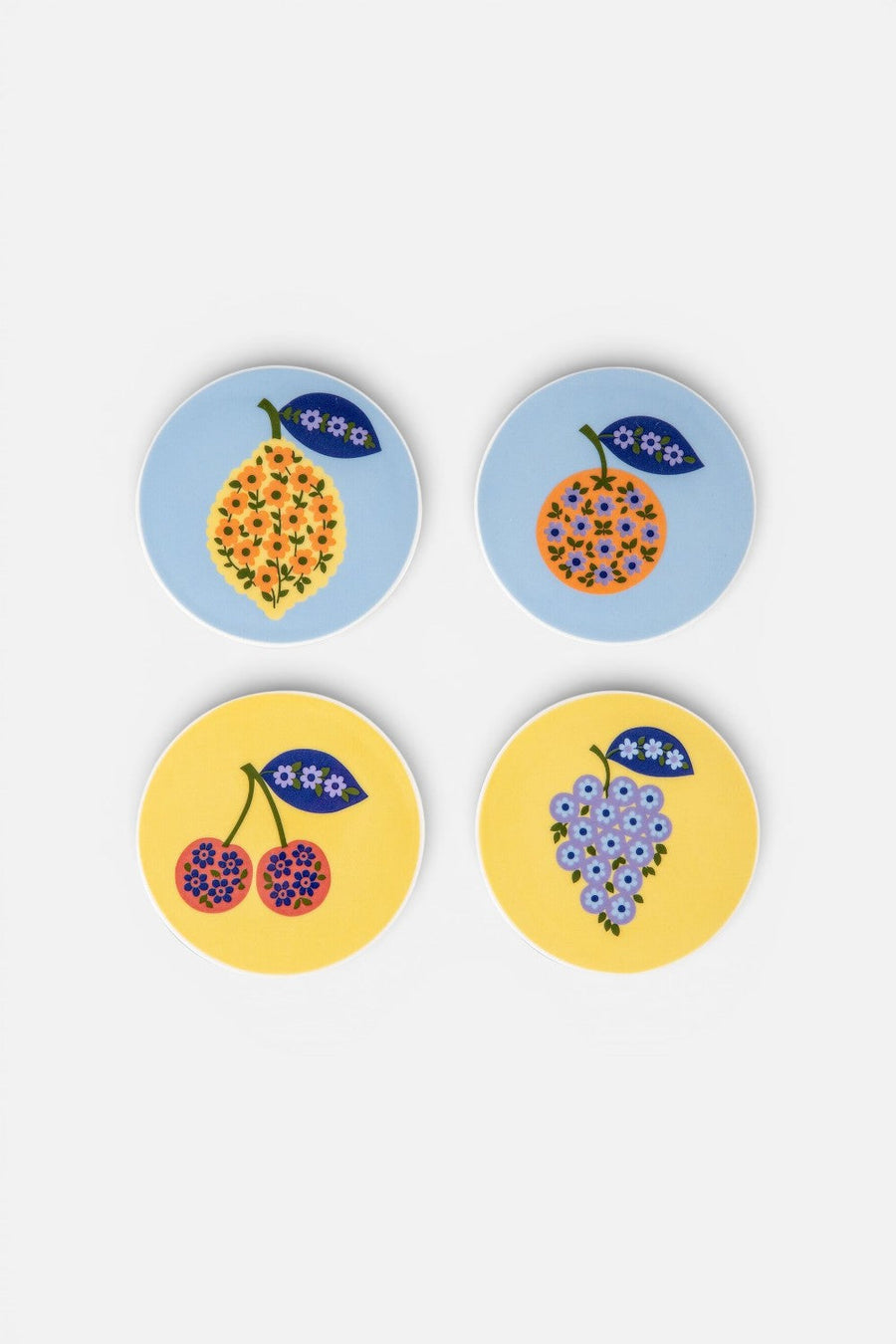 Rosenthal Home Flower Farm Coasters, Set of 4 – front view
