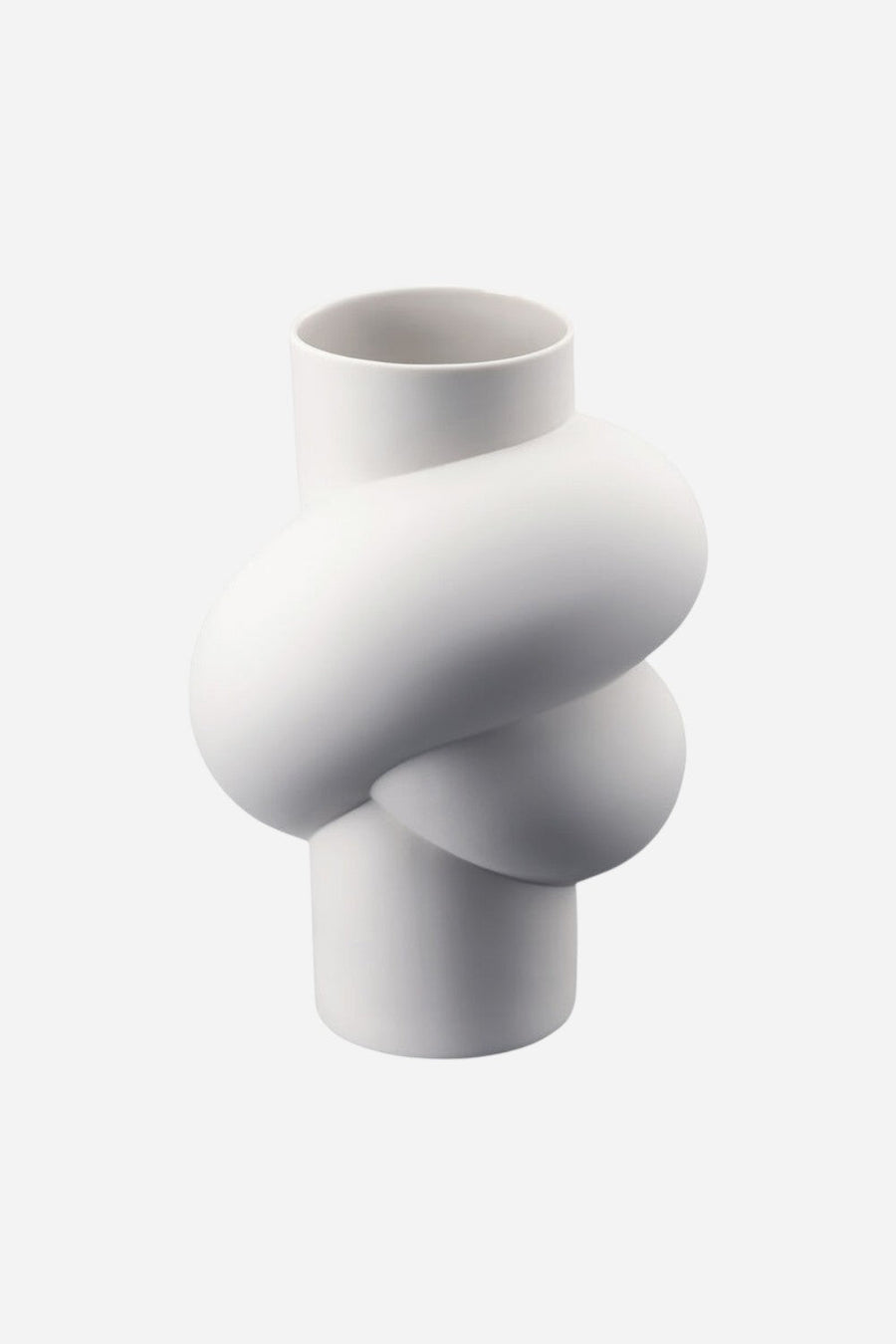 Rosenthal Node Vase in White - 9.75" – back view
