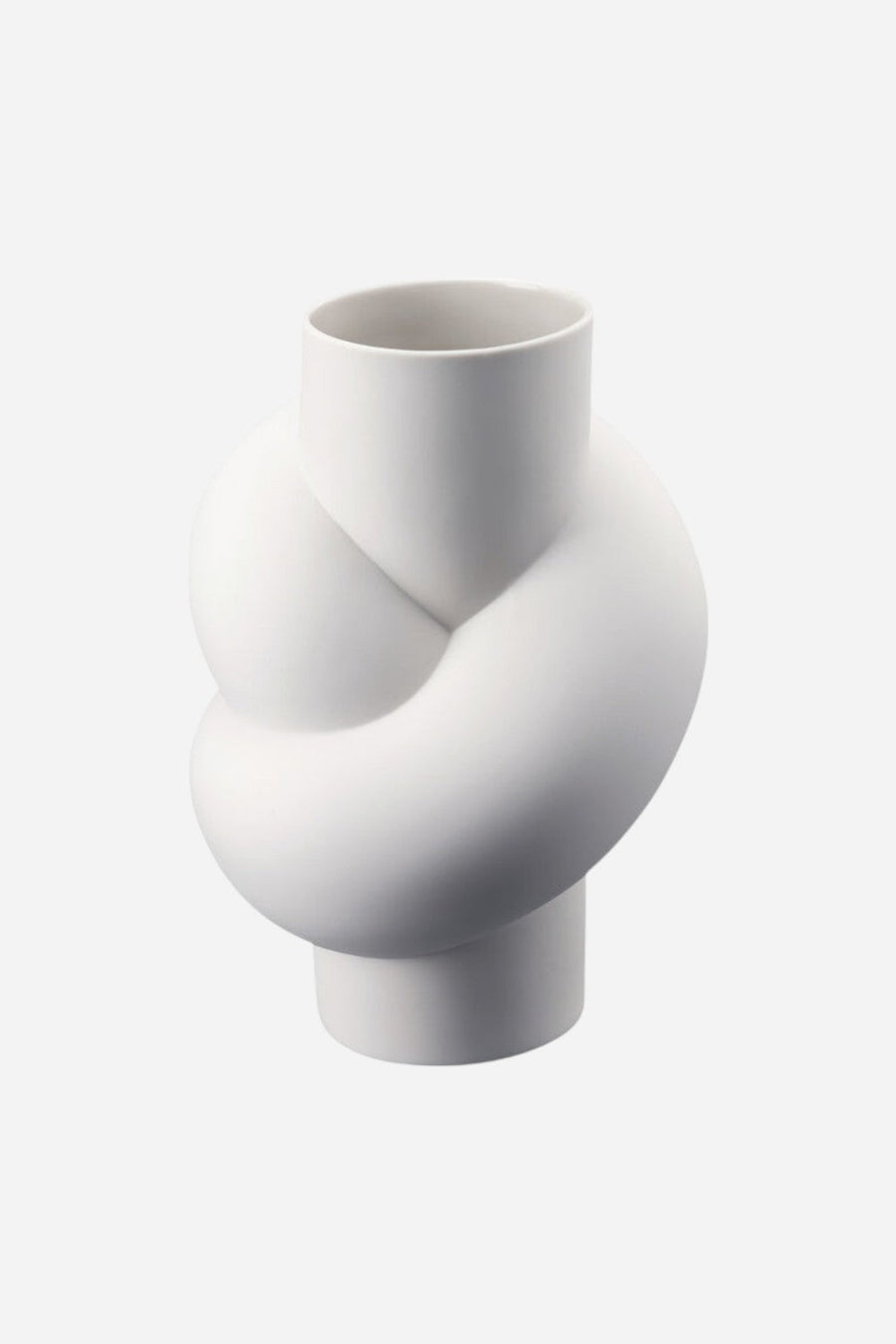 Rosenthal Node Vase in White - 9.75" – front view