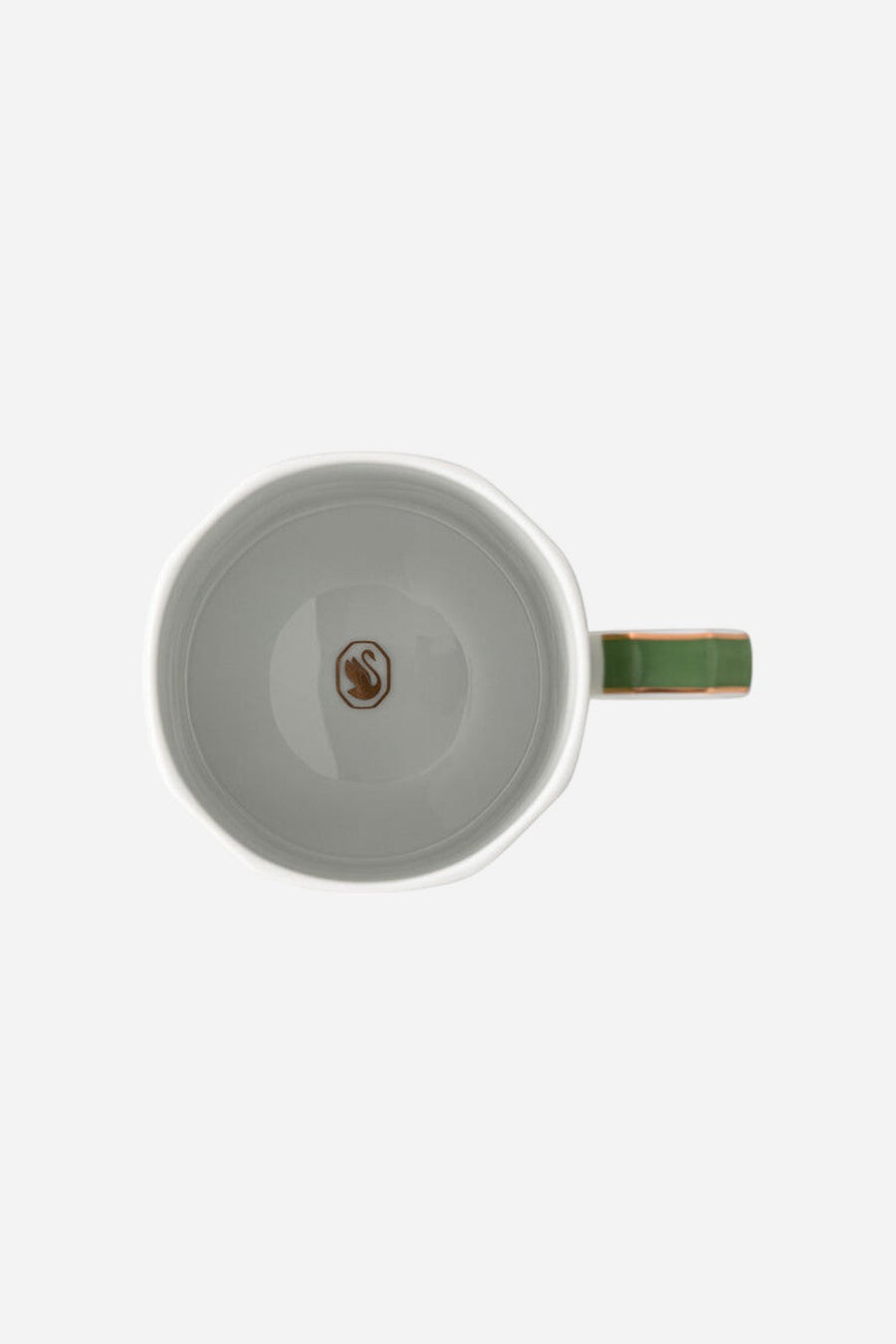 Rosenthal Swarovski Mug in Fern Green – back view