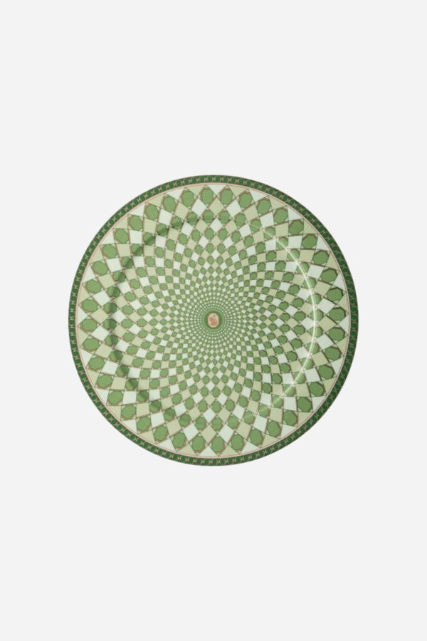 Rosenthal Swarovski Service Plate in Fern Green - 13"