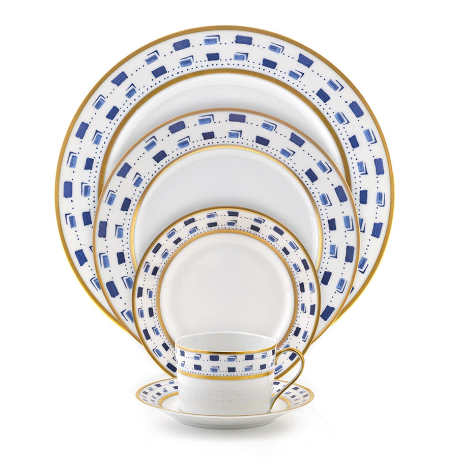 Royal Limoges La Bocca Bleu Dinner Plate – back view